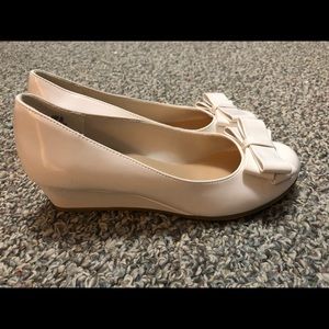 Girls Size 3 White “Heels”